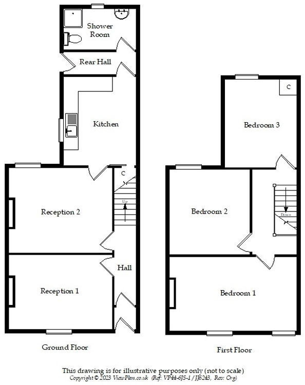 Floorplans For Warren Terrace, Trelewis, Treharris, CF46 6DL
