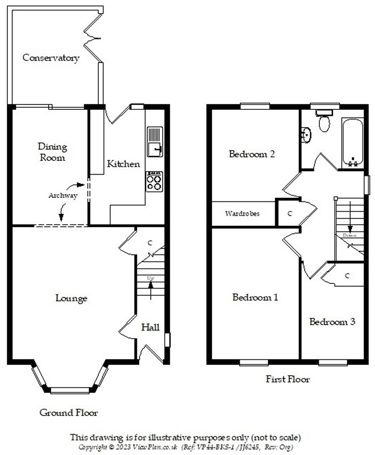 Floorplans For Llyswen, Pen-Pedair-Heol, Hengoed, CF82 7TP