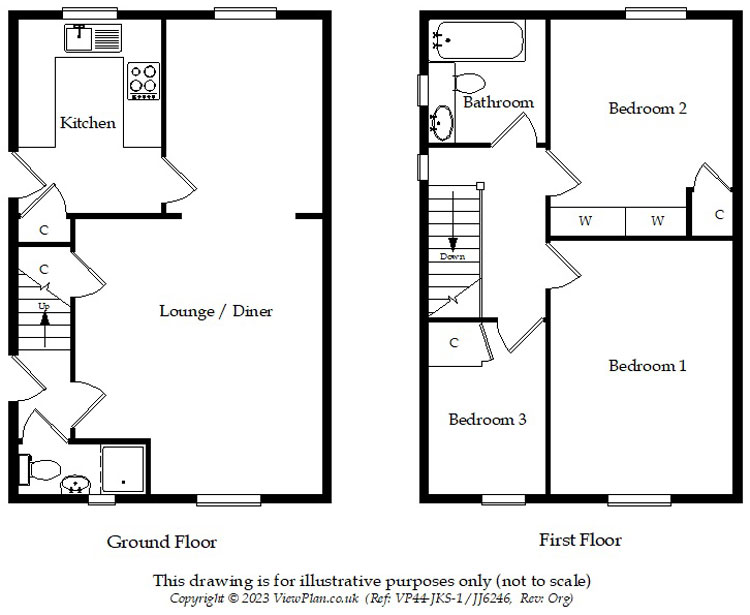 Floorplans For Rolls Avenue, Pen-Pedair-Heol, Hengoed, CF82 8HP