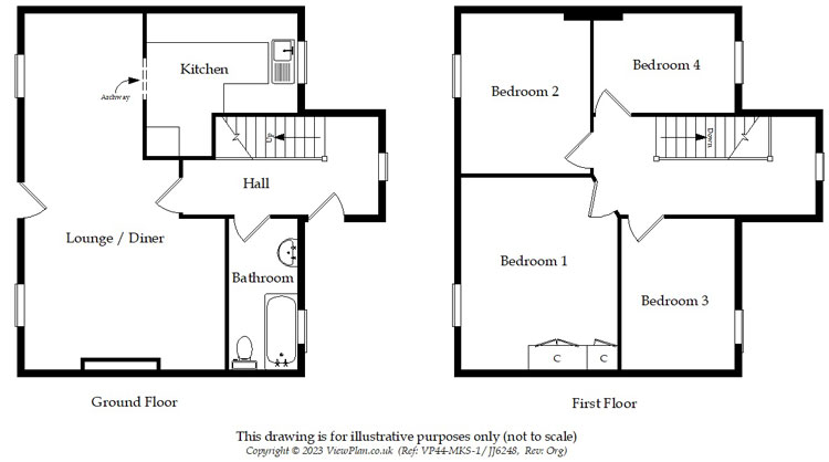 Floorplans For Brynhyfryd Terrace, Hengoed, CF82 8DB