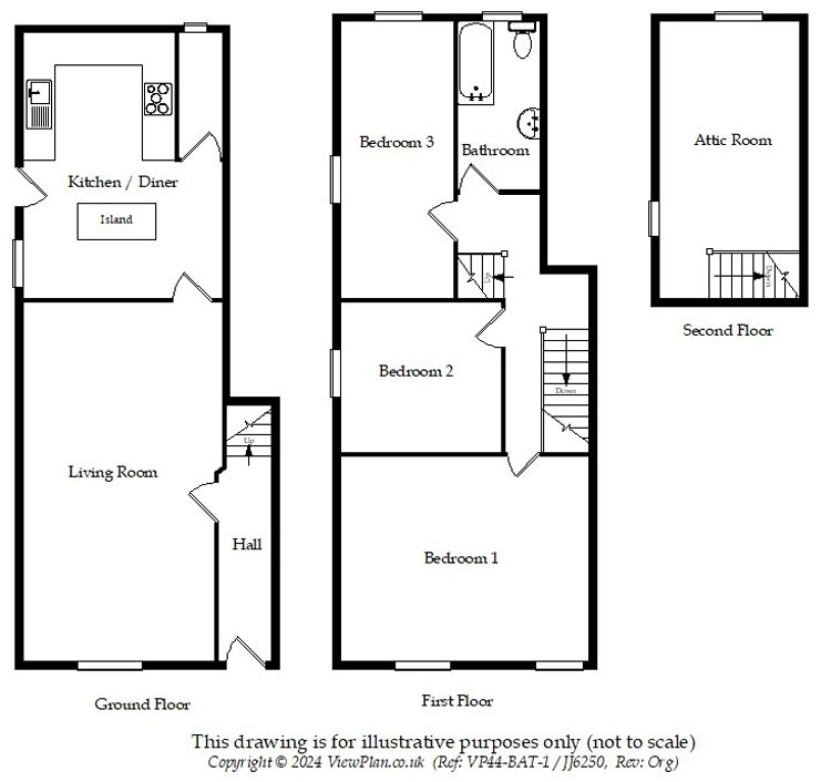 Floorplans For Wern Crescent, Nelson, Treharris, CF46 6NE