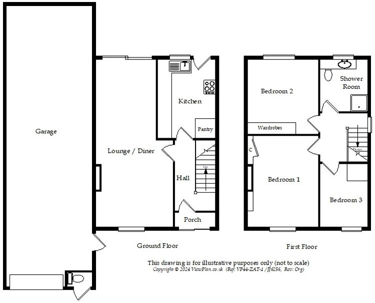 Floorplans For Gwaun Fro, Pen-Pedair-Heol, Hengoed, CF82 8BN