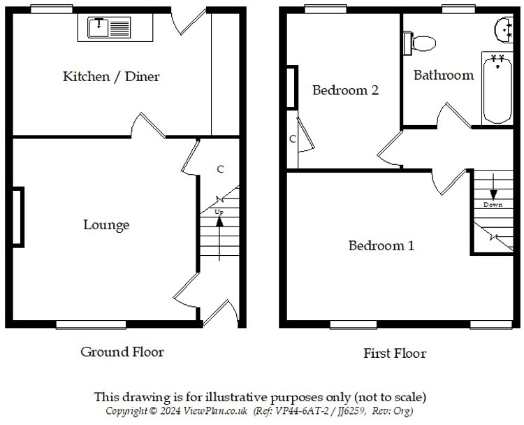 Floorplans For Gelligaer Road, Cefn Hengoed, Hengoed, CF82 7HH