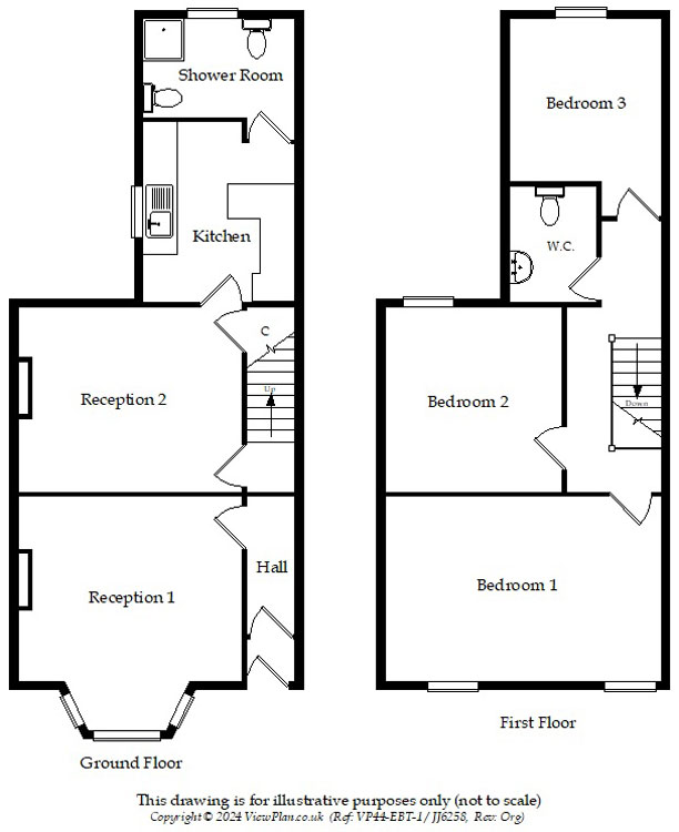 Floorplans For Brynavon Terrace, Hengoed, CF82 7NA