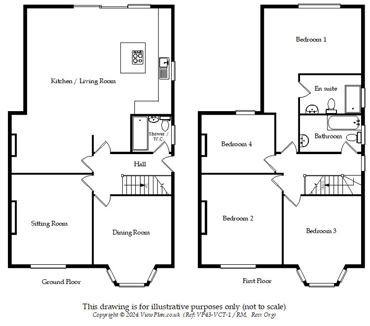 Floorplans For Murch Road, Dinas Powys, CF64 4RD