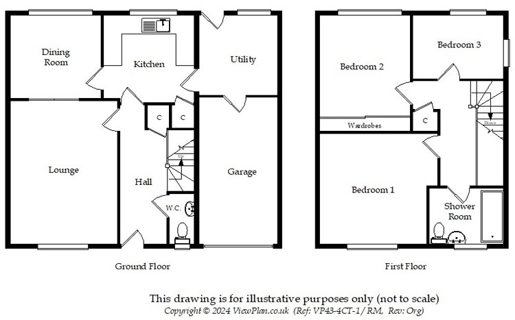 Floorplans For Highfield Close, Dinas Powys, CF64 4LR