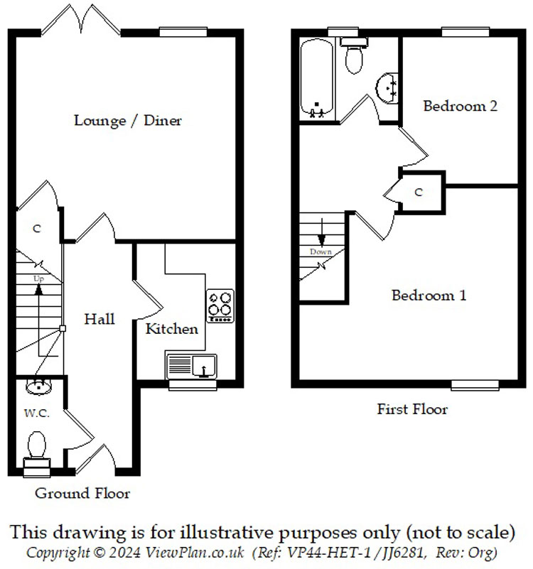 Floorplans For Cae Melyn, Hengoed, CF82 7RT