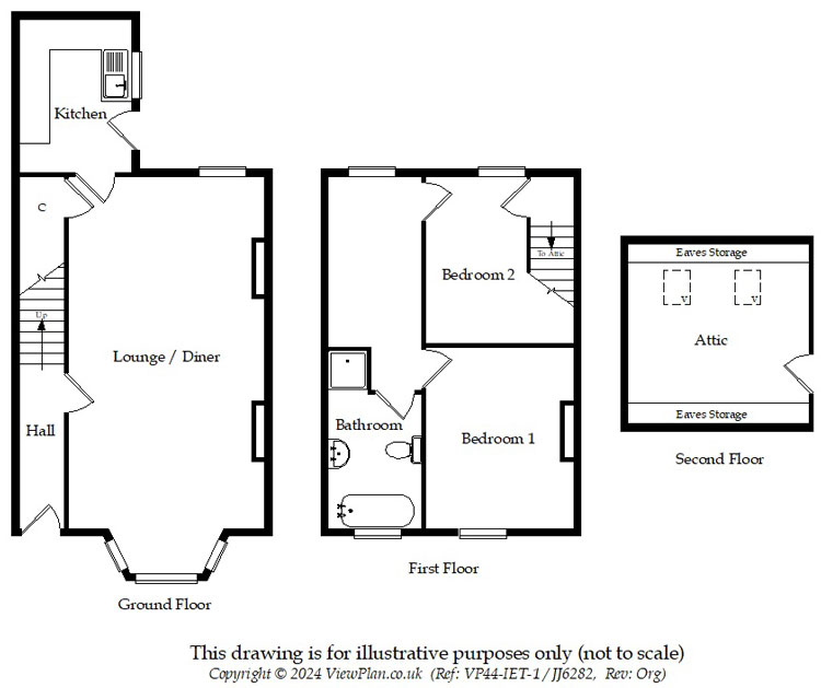 Floorplans For Cefn Road, Hengoed, CF82 7NB