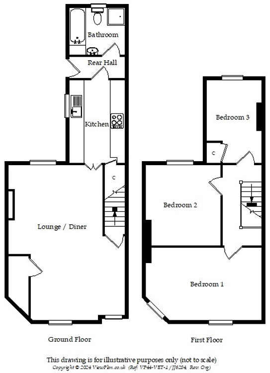 Floorplans For Alexandra Road, Hengoed, CF82 7NE