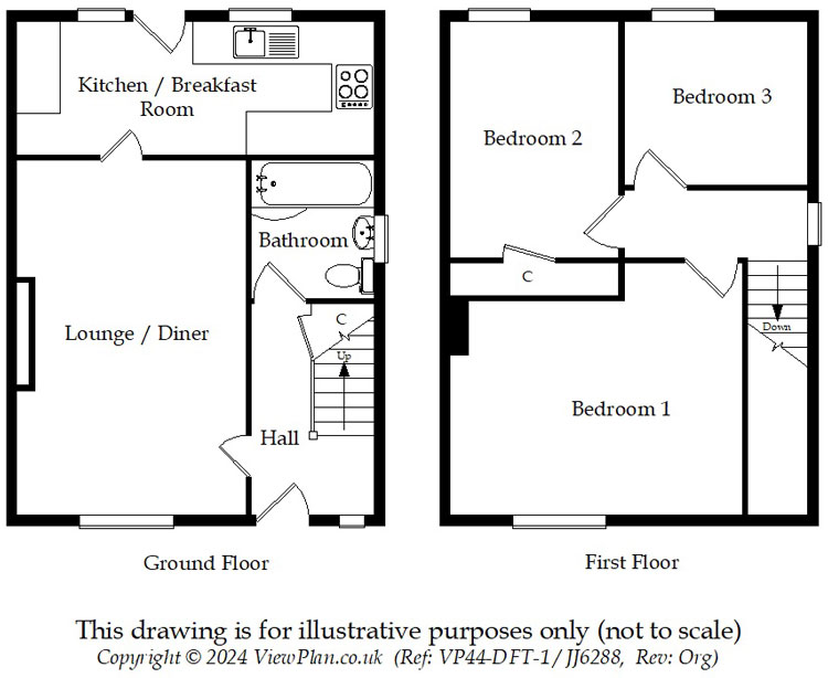 Floorplans For Glyn Bedw, Llanbradach, Caerphilly, CF83 3PG