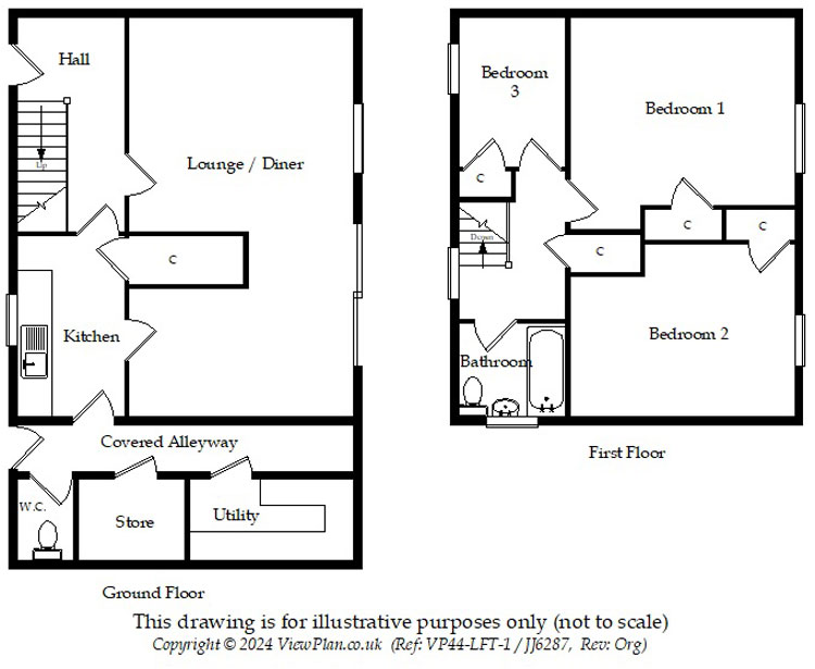 Floorplans For Pleasant View, Maesycwmmer, Hengoed, CF82 7PY