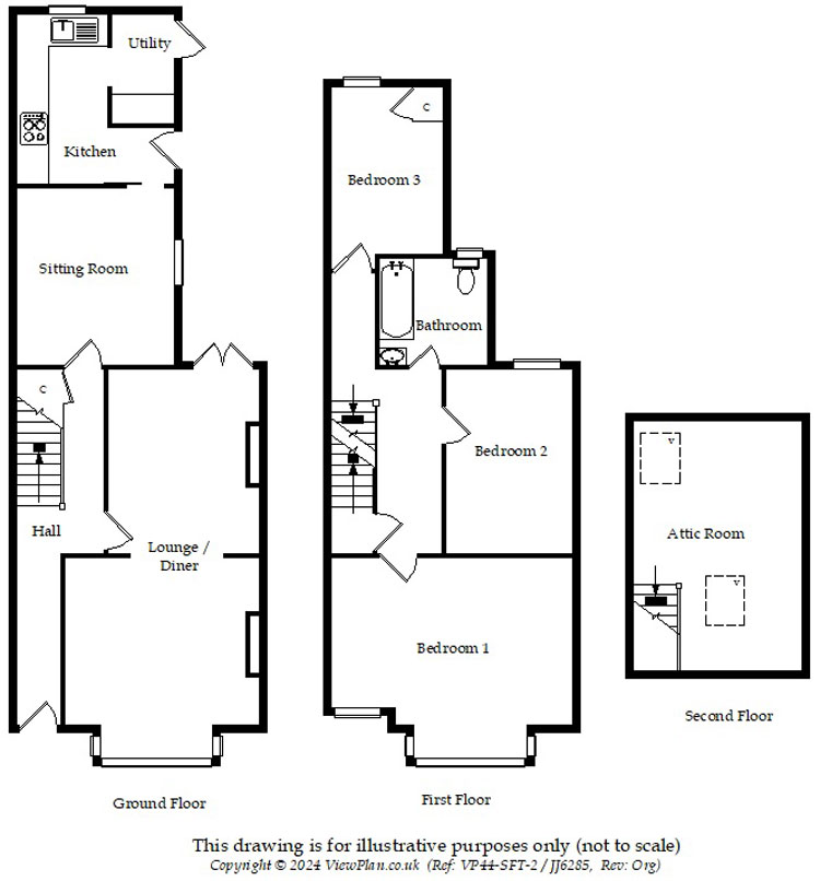 Floorplans For Bedwlwyn Road, Ystrad Mynach, Hengoed, CF82 7AE