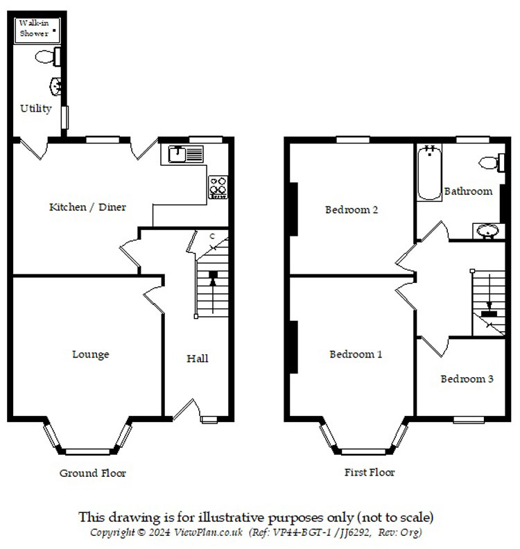 Floorplans For Penybryn Terrace, Penybryn, Hengoed, CF82 7GG