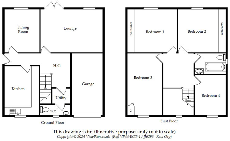 Floorplans For Springfield Road, Maesycwmmer, Hengoed, CF82 7QP