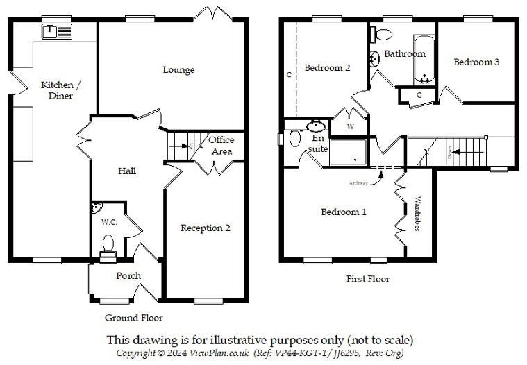 Floorplans For Stryd Hywel Harris, Ystrad Mynach, Hengoed, CF82 7DN