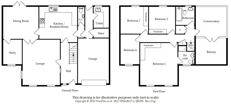 Floorplans For Bedwlwyn Close, Ystrad Mynach, Hengoed, CF82 7BA