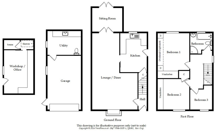 Floorplans For Cheriton Avenue, Cefn Hengoed, Hengoed, CF82 7JA