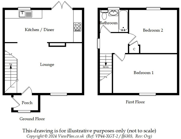 Floorplans For Heol Cattwg, Gelligaer, Hengoed, CF82 8EZ