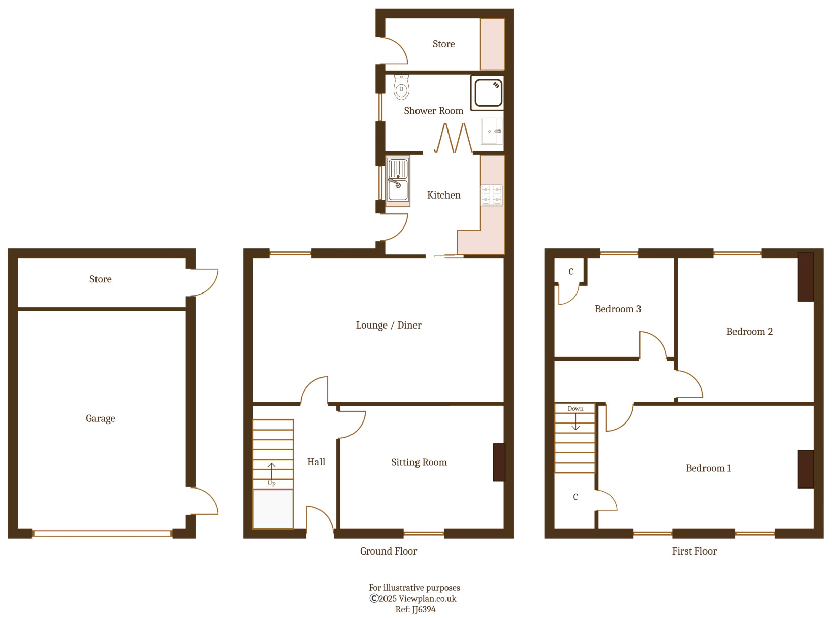 Floorplans For Brynmynach Avenue, Ystrad Mynach, Hengoed, CF82 7BY