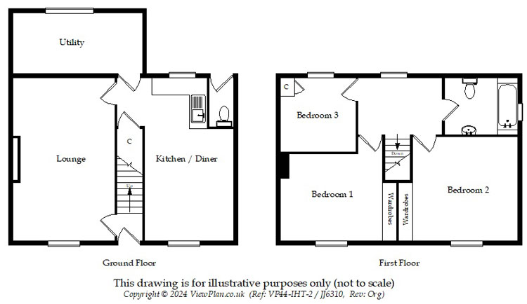 Floorplans For Cylla Street, Penybryn, Hengoed, CF82 7GE