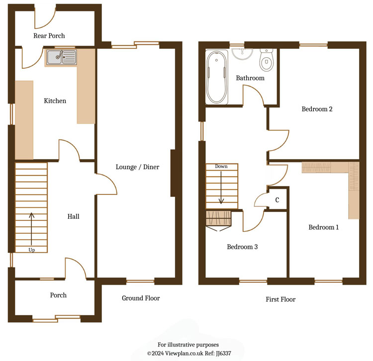 Floorplans For Llancaiach View, Nelson, Treharris, CF46 6EW