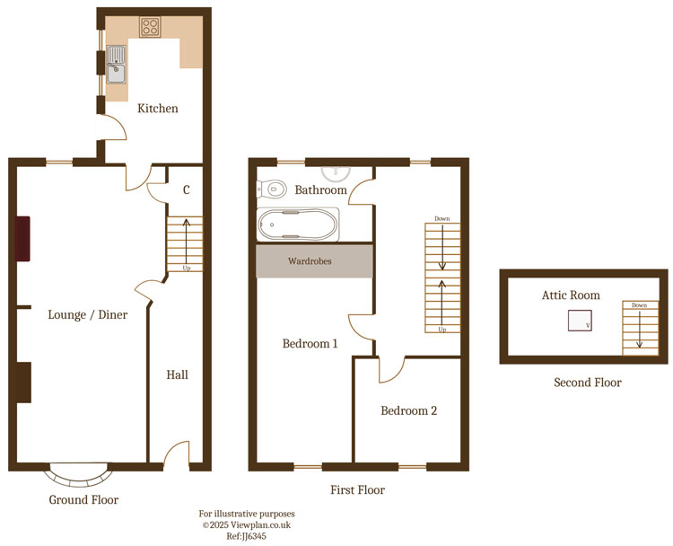 Floorplans For High Street, Trelewis, Treharris, CF46 6AD