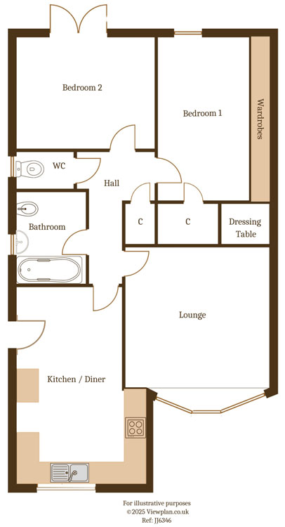 Floorplans For Lon-y-Celyn, Nelson, Treharris, CF46 6HT
