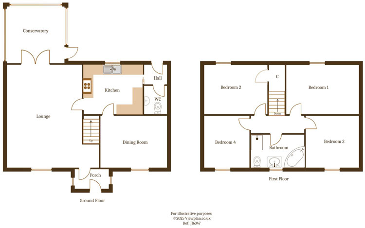 Floorplans For Commercial Street, Ystrad Mynach, Hengoed, CF82 7DW