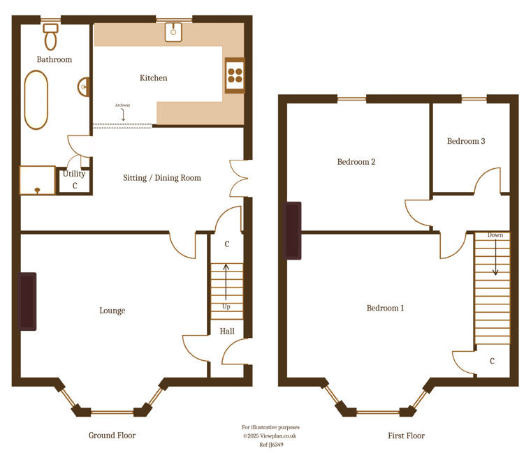 Floorplans For Maen Gilfach, Trelewis, Treharris, CF46 6BG