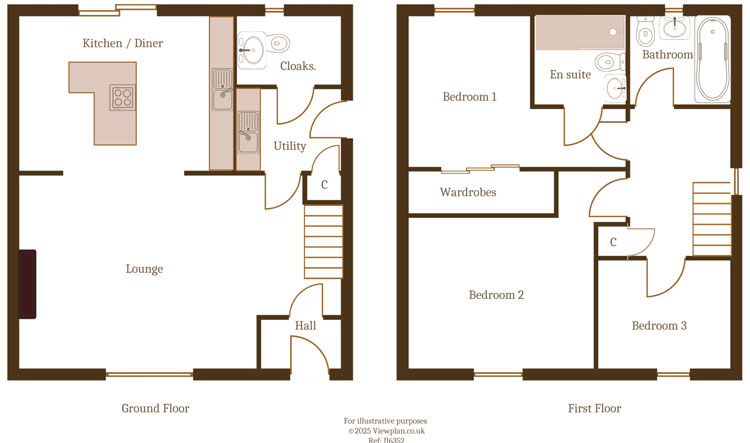 Floorplans For Penallta Road, Ystrad Mynach, Hengoed, CF82 7GN