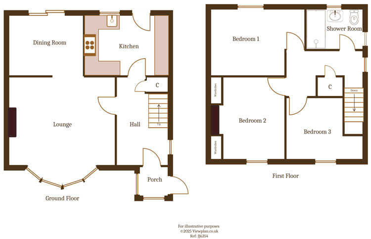 Floorplans For Cedar Way, Ystrad Mynach, Hengoed, CF82 7DR