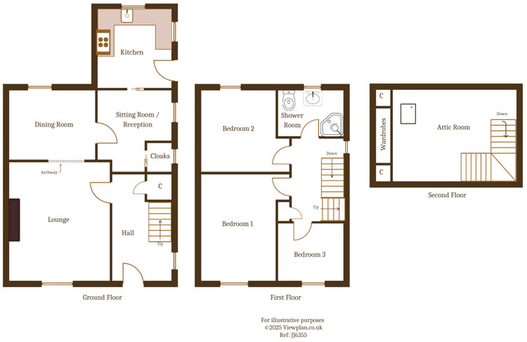 Floorplans For Tawel Fan, Nelson, Treharris, CF46 6EH