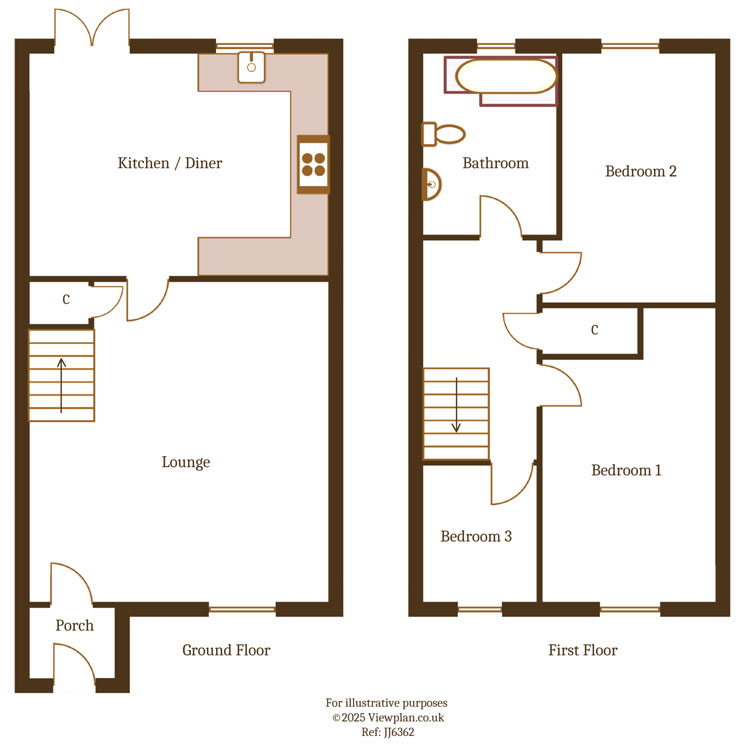 Floorplans For High Street, Nelson, Treharris, CF46 6EU