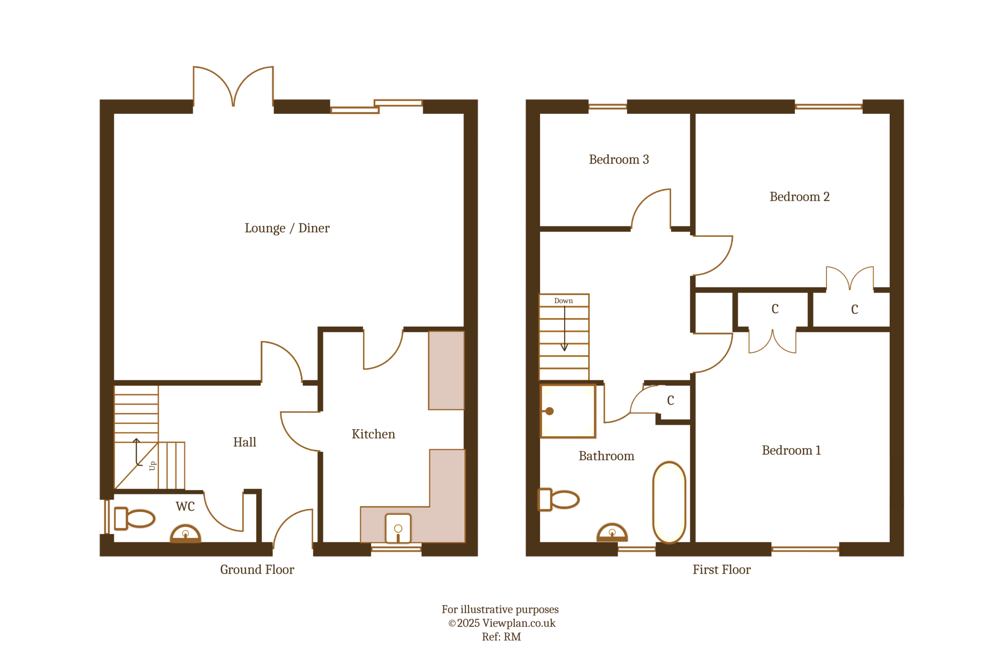 Floorplans For Cae'r Odyn, Dinas Powys, CF64 4UF