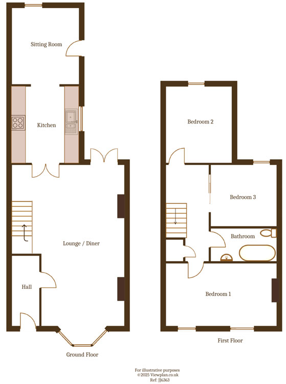 Floorplans For Church Street, Ystrad Mynach, Hengoed, CF82 7EF