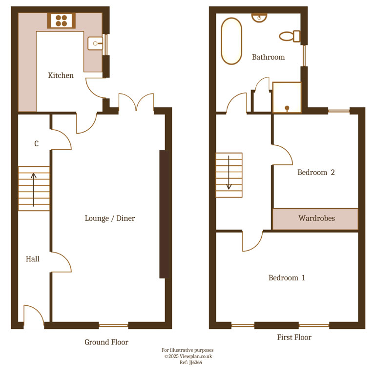 Floorplans For Bedwlwyn Road, Ystrad Mynach, Hengoed, CF82 7AB