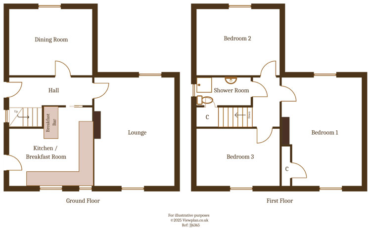Floorplans For Maen Ganol, Trelewis, Treharris, CF46 6BE