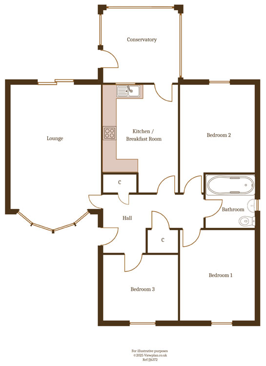 Floorplans For The Hollies, Quakers Yard, Treharris, CF46 5PJ