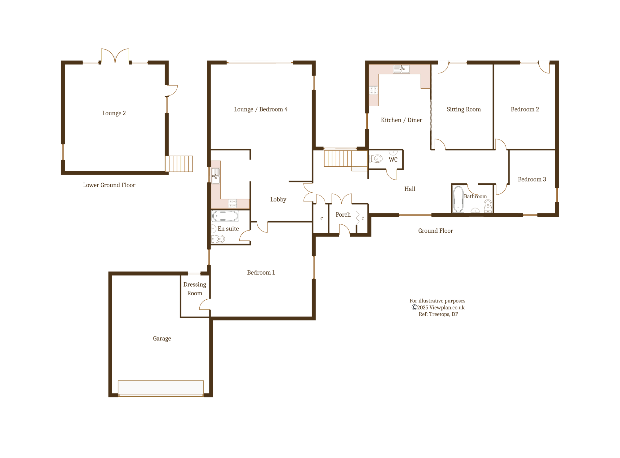 Floorplans For Park Rd, Dinas Powys, CF64 4HJ