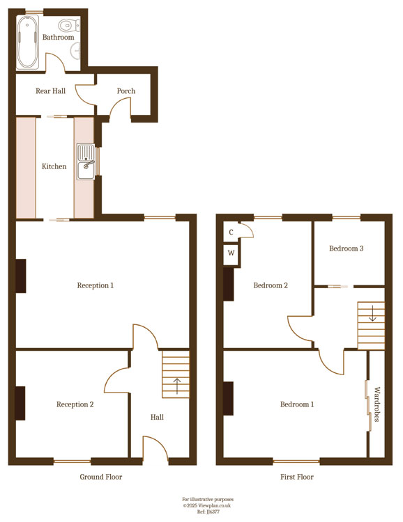 Floorplans For George Street, Ystrad Mynach, Hengoed, CF82 7BJ