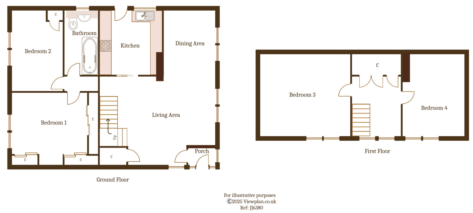 Floorplans For Heol Isaf, Nelson, Treharris, CF46 6NS