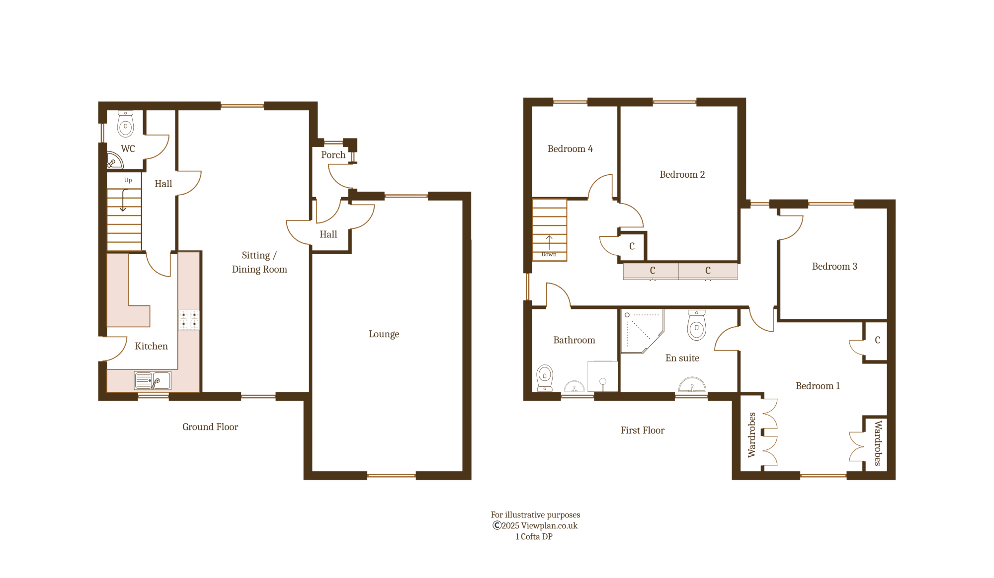 Floorplans For Croffta, Dinas Powys, CF64 4UN