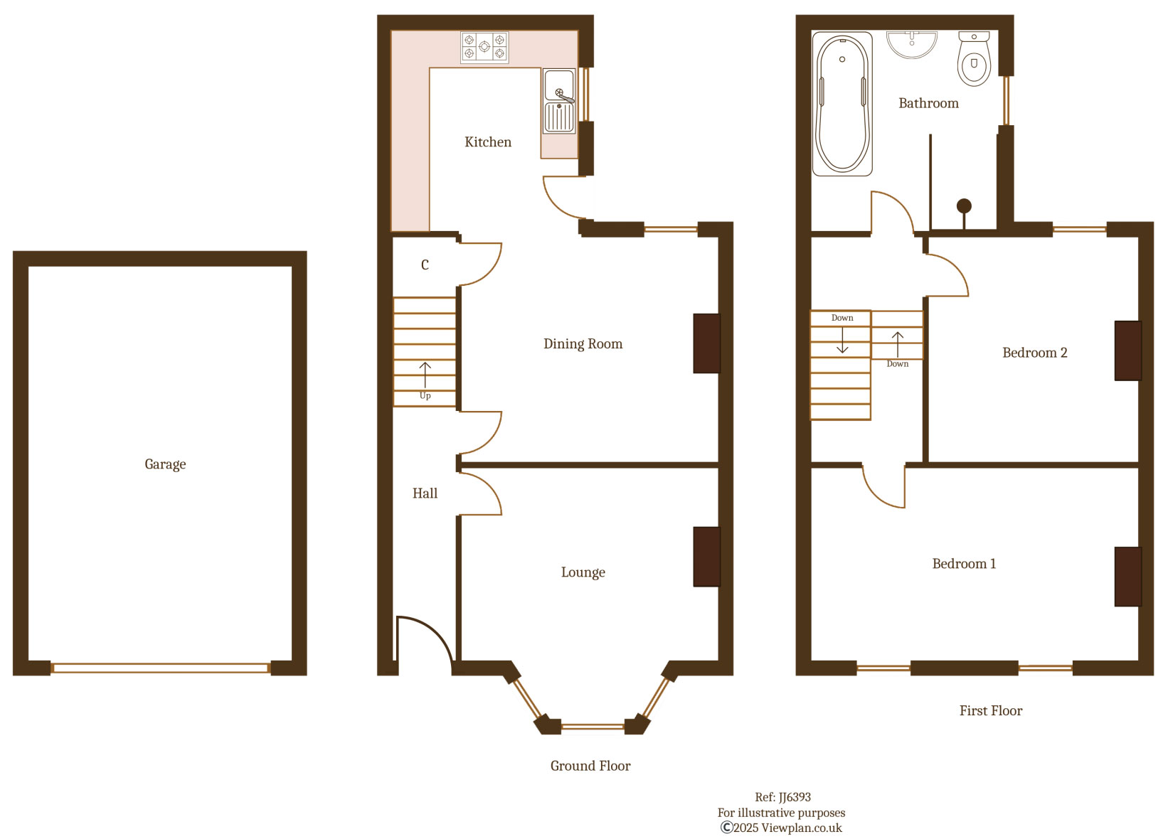 Floorplans For Brynavon Terrace, Hengoed, CF82 7LZ