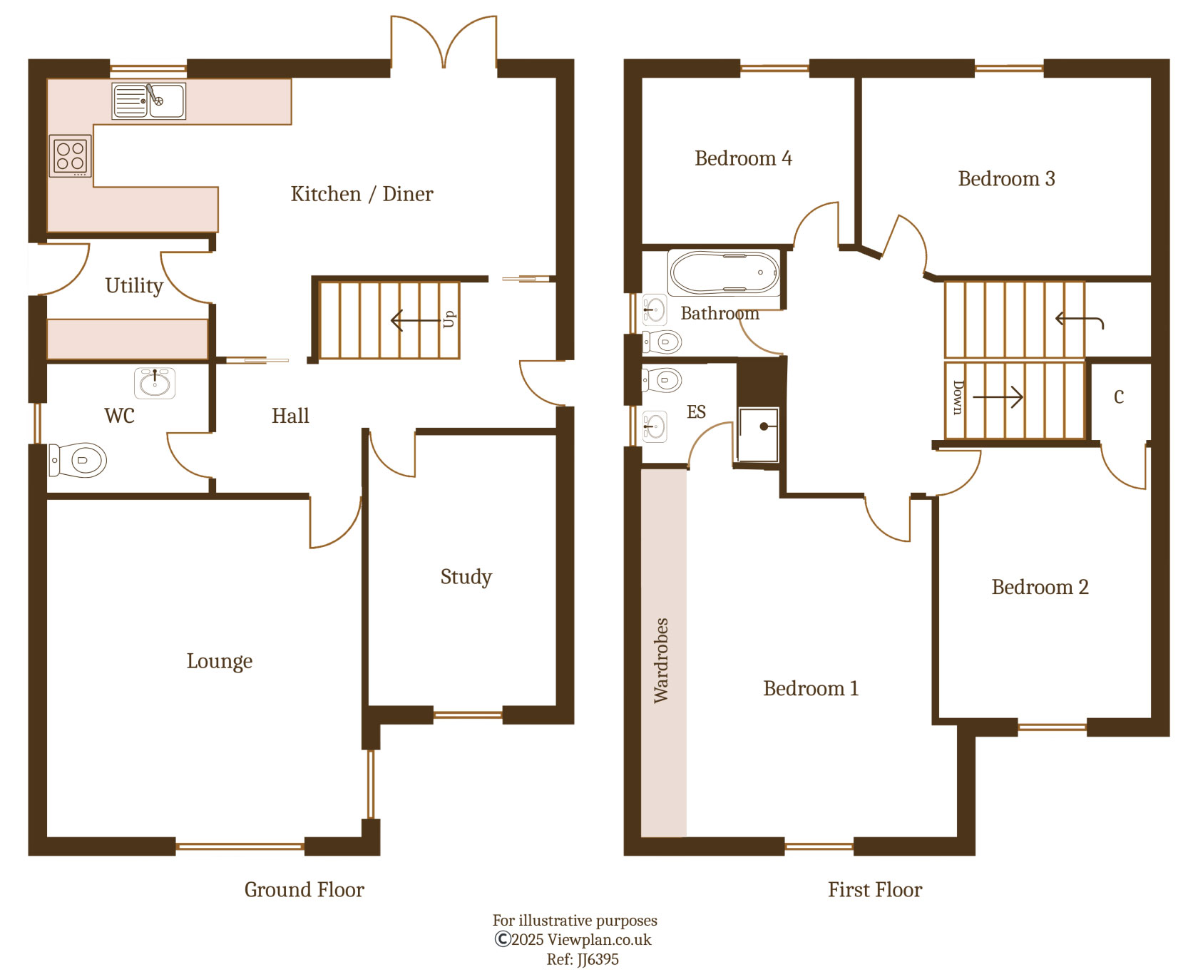 Floorplans For Beechcroft, Trelewis, Treharris, CF46 6BP