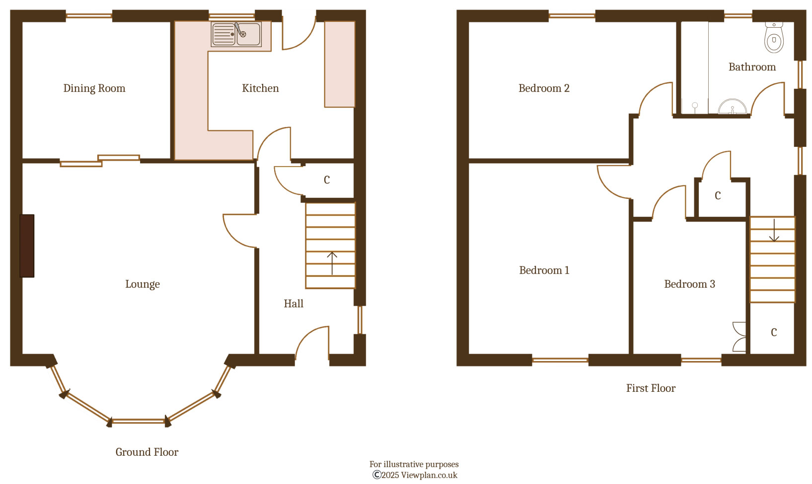 Floorplans For Trinity Close, Ystrad Mynach, Hengoed, CF82 7DT