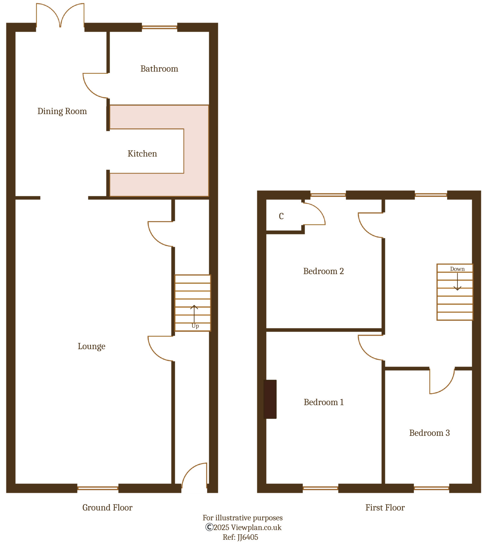 Floorplans For Oxford Street, Glyngaer, Gelligaer, Hengoed, CF82 8FF