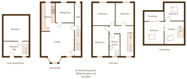 Floorplans For Bailey Street, Deri, Bargoed, CF81 9HX