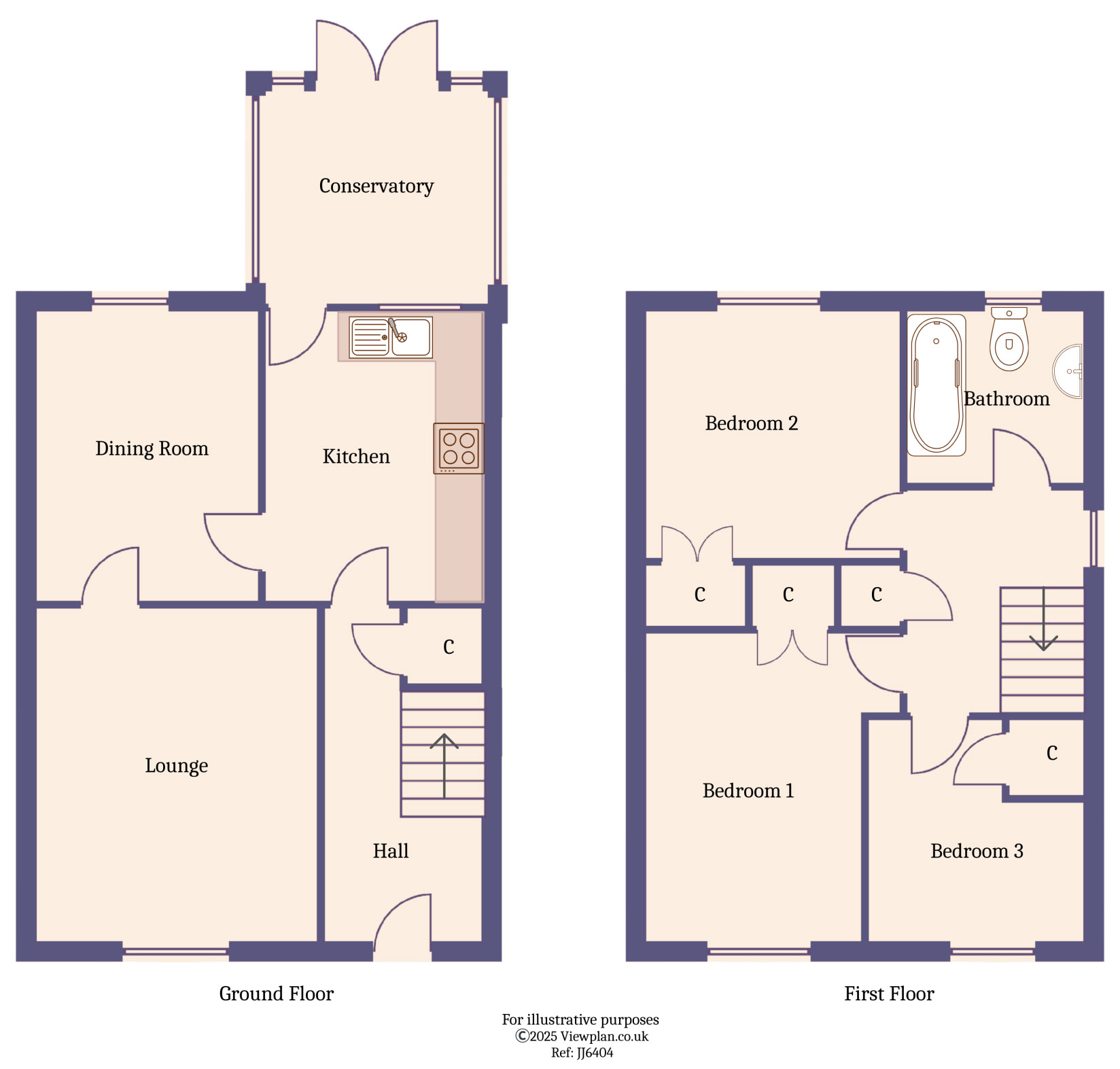 Floorplans For Rhosili Road, Cefn Hengoed, Hengoed, CF82 7JE