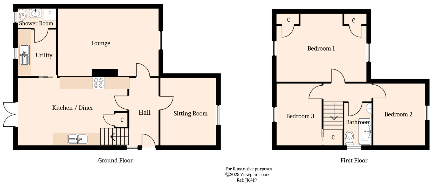 Floorplans For Maen Gilfach, Trelewis, Treharris, CF46 6BG