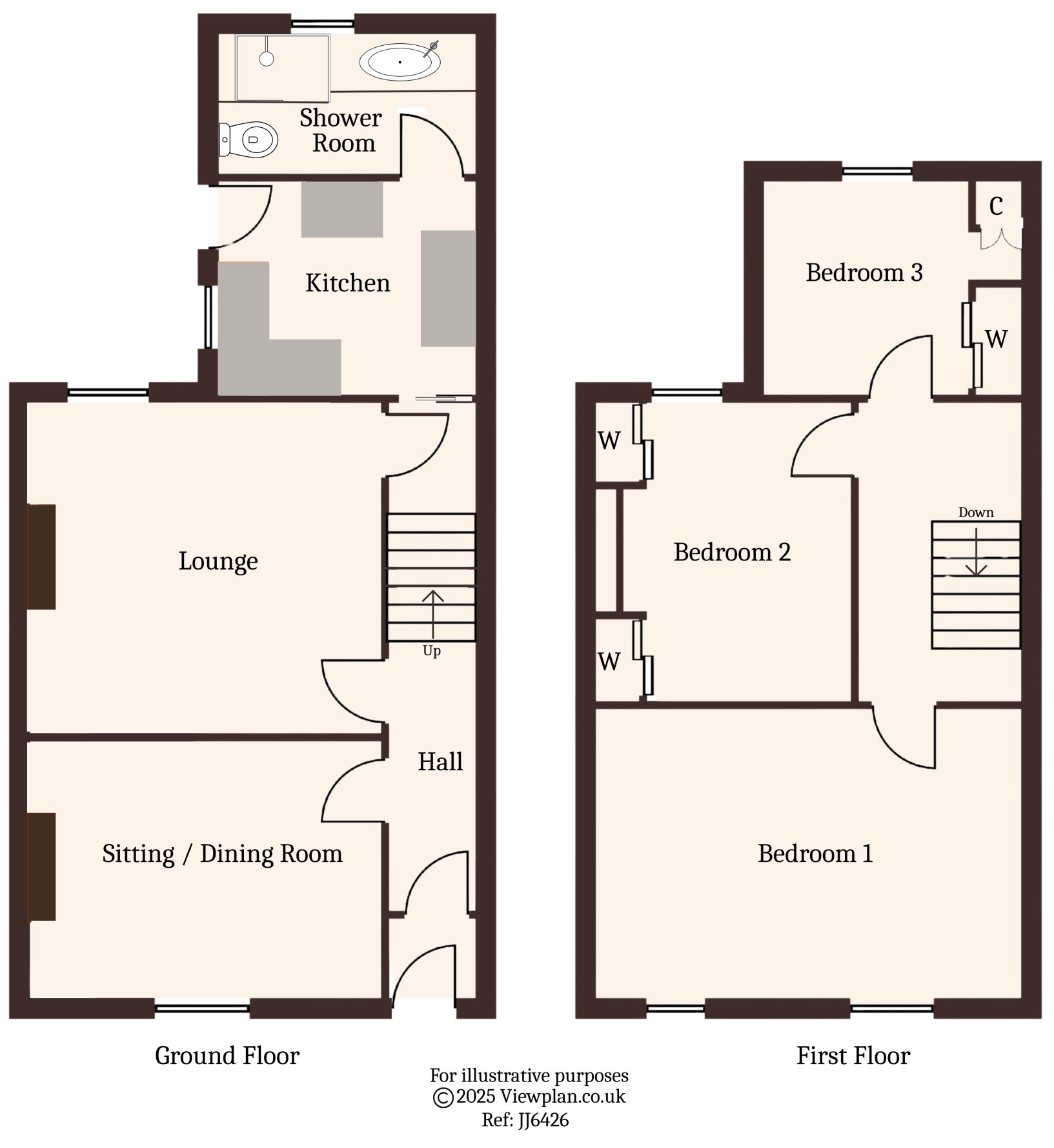 Floorplans For Pwllglas Road, Cefn Fforest, Blackwood, NP12 3NE